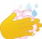 emoji wash hands